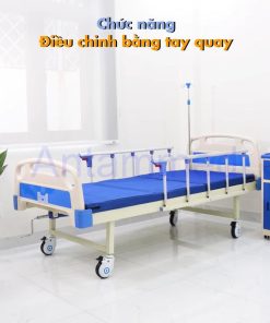 Giường y tế cho bệnh nhân chỉnh cơ 1 tay quay Hi-MEC HMHB-1010