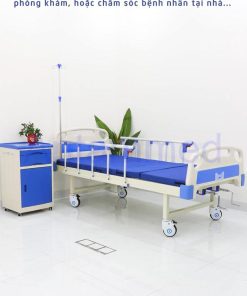 Giường y tế cho bệnh nhân chỉnh cơ 2 tay quay Hi-MEC HMHB-1020