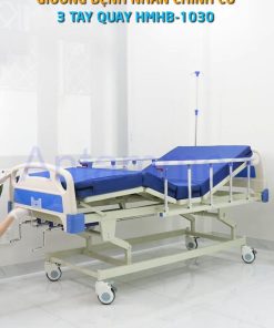 Giường y tế cho bệnh nhân chỉnh cơ 3 tay quay Hi-MEC HMHB-1030