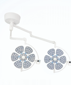 Đèn Led Phẫu Thuật, Đèn Mổ Treo Trần 2 Nhánh Full LED Bóng Đôi PETAL 6/6