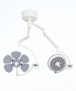Đèn Led Phẫu Thuật, Đèn Mổ Treo Trần 2 Nhánh Bóng Đôi PETAL 5/LED500