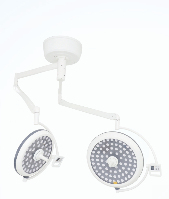 Đèn Led Phẫu Thuật, Đèn Mổ Treo Trần 2 Nhánh Bóng Đôi LED700/500