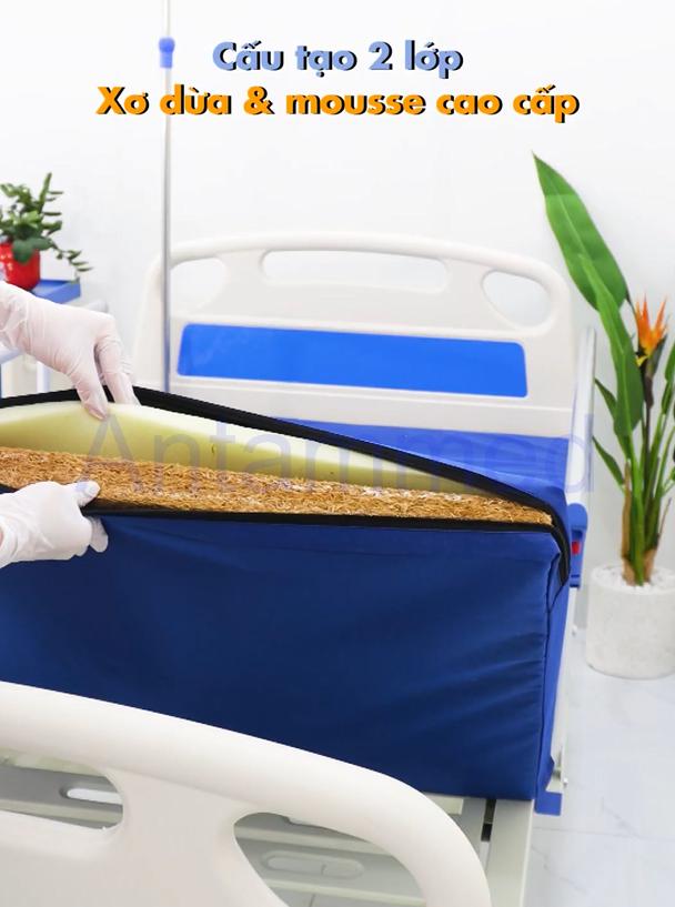 Giường y tế cho bệnh nhân chỉnh cơ 1 tay quay Hi-MEC HMHB-1010 - Ảnh 3