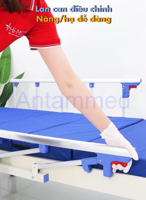 Giường y tế cho bệnh nhân chỉnh cơ 1 tay quay Hi-MEC HMHB-1010 - Ảnh 4